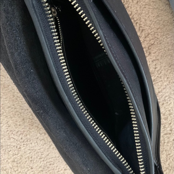 Black Leather Coach Satchel Purse - Picture 7 of 8